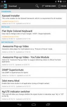 Xposed Installer cho Android