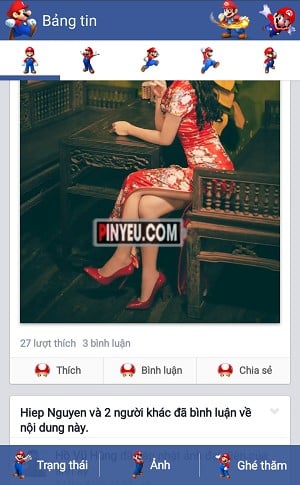 Tai Facebook mod Mario