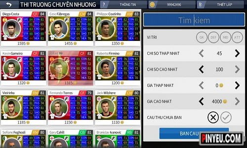 dream league soccer 2016 thong tin cau tin