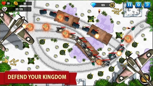 Tower Defense - War Strategy mod mua sắm