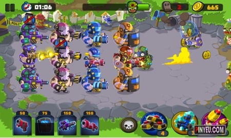 tai game police vs zombies