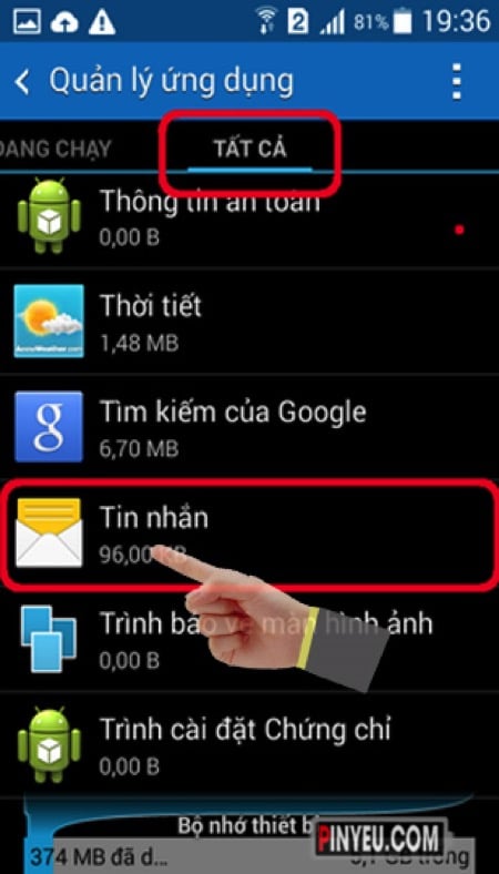 loi gui tin nhan that bai