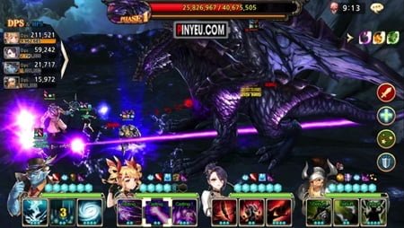 King's Raid mod sát thương