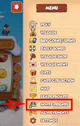 nhận lượt quay từ bạn coin master