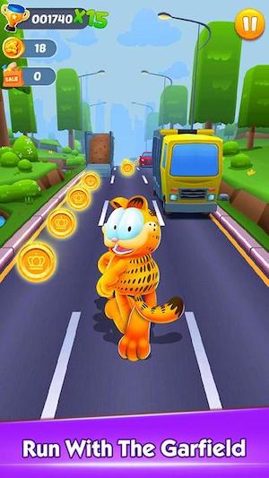Garfield Rush thu thập vàng