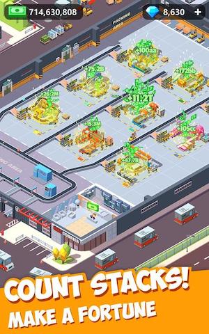 Idle Courier Tycoon game vận chuyển hàng hóa