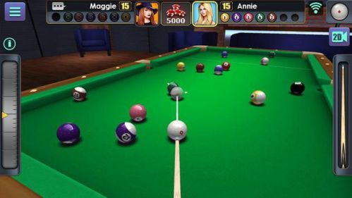 3D Pool Ball mod đường nhắm mục tiêu dài