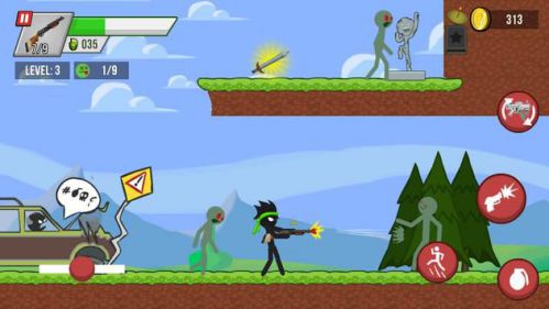 Stickman vs Zombies người que