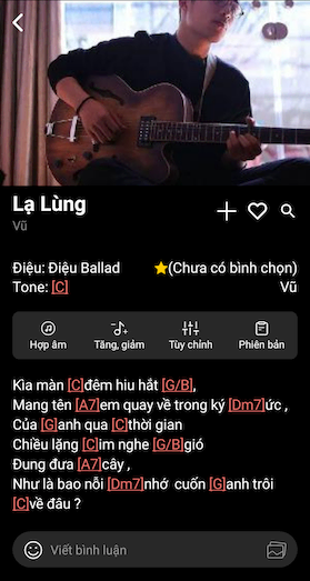 Tra cứu Hợp Âm guitar