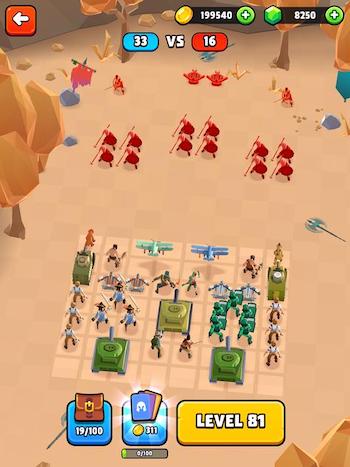 Battle Simulator: Warfare MOD vô hạn tiền