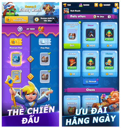 rush royale mod không quảng cáo