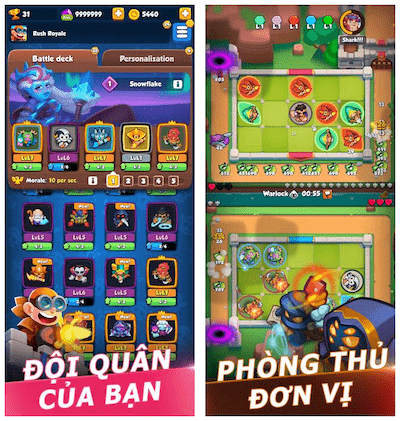 rush royale mod nhận thưởng