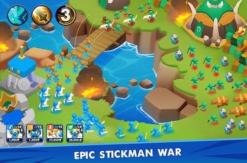 Clash of Stickman mod mua sắm