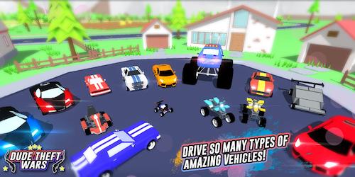 Dude Theft Wars hack vô hạn tiền