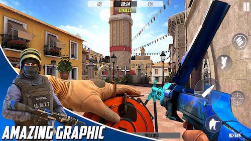 Hazmob FPS mod không quảng cáo
