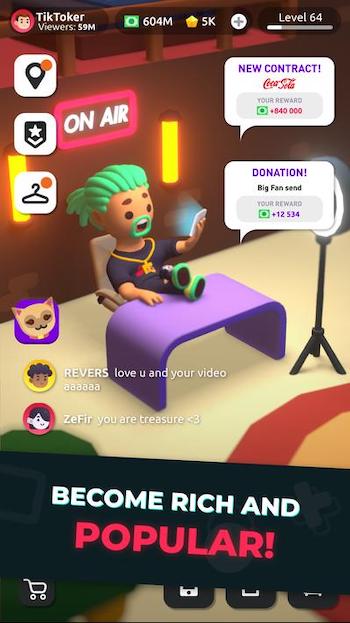 Idle Tiktoker mod mua sắm