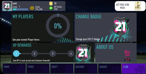 Tải NT 21 Draft Simulator + Pack Opener MOD APK