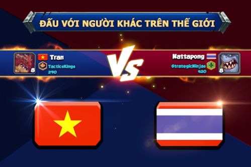 Tactical Monsters Rumble Arena giao đấu quốc tế