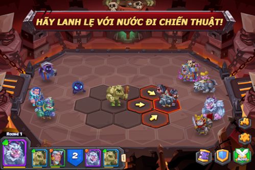 Tactical Monsters Rumble Arena quái vật chiến đấu