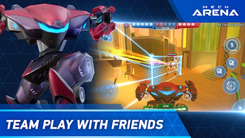 Mech Arena robot tự động bắn