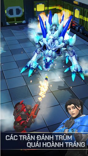 Spacelanders tiêu diệt quái vật