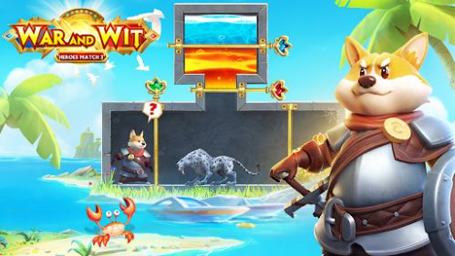 War and Wit Heroes Match 3 giải đố