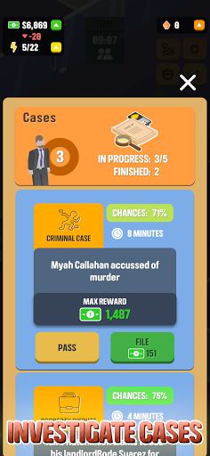 Idle Law Firm mod vô hạn tiền