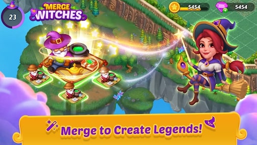 Merge Witches mod mua sắm
