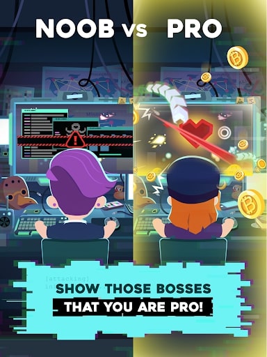 Hacking Hero: Hacker Clicker mod tiền