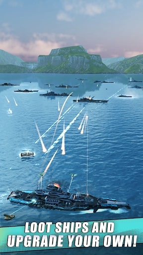Idle Fleet: Warship Shooter MOD vàng