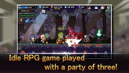 Idle Tank, DPS, and Healer MOD hack tiền