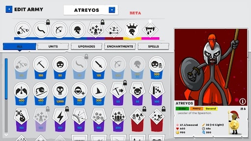 Stick War 3 MOD vô hạn đá xanh