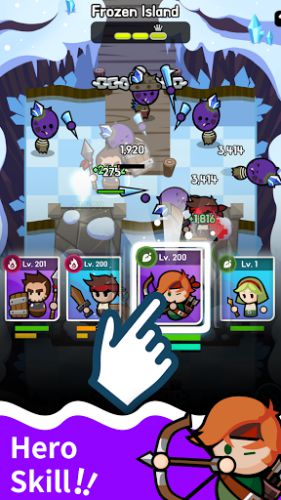 HeroShip tiêu diệt quái vật