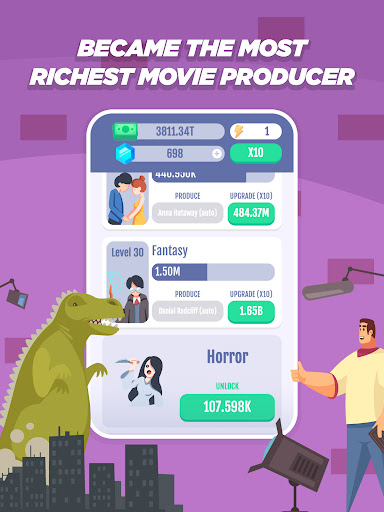 Idle Movie Studio mod vô hạn tiền