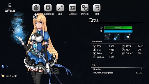 Tower Hunter: Erza's Trial Hack menu