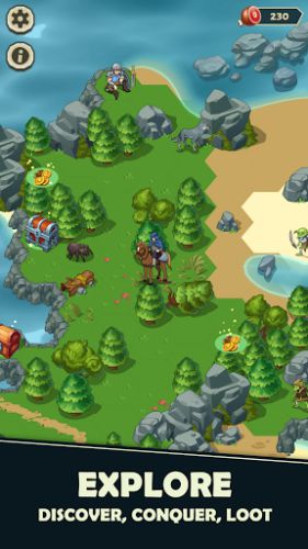 Idle Bounty Adventures game phiêu lưu khám phá