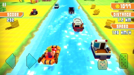 Blocky Highway: Traffic Racing MOD mở khóa