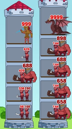 Hero Castle Wars MOD kim cương