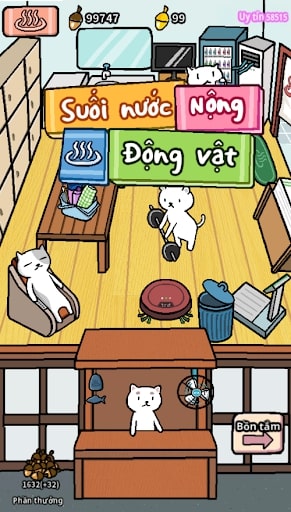 Suối nước nóng động vật MOD tiền