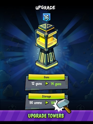 Zombie Towers MOD kim cương