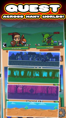 Idle Grindia Dungeon Quest game hành động RPG