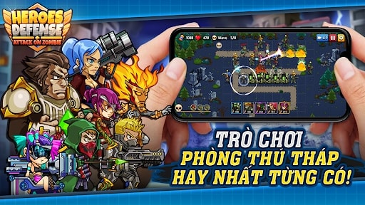 Heroes Defense MOD tiền
