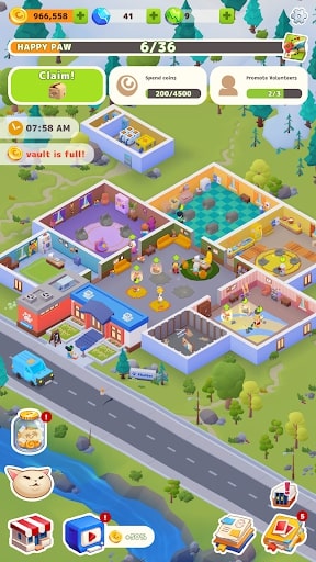 Idle Pet Shelter MOD nhận thưởng