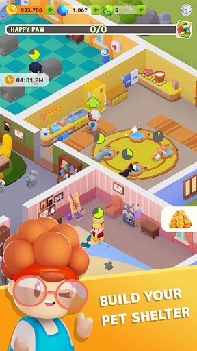 Idle Pet Shelter MOD tiền
