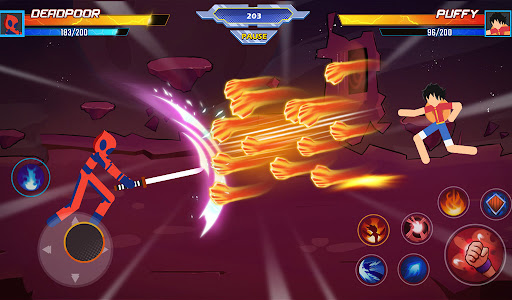 Stickman Fight: Dragon Warrior MOD vô hạn tiền