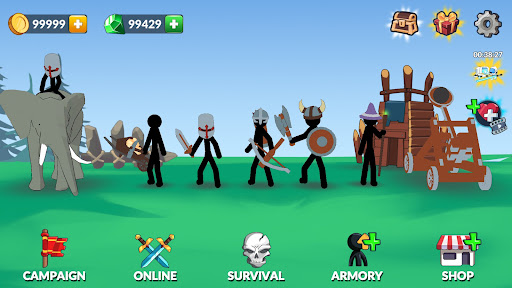 Stickman History Battle MOD tiền
