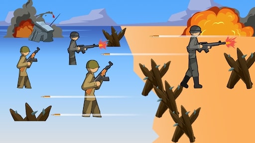 Stickman WW2 hack vô hạn tiền