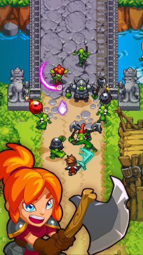 Dash Quest Heroes tiêu diệt quái vật