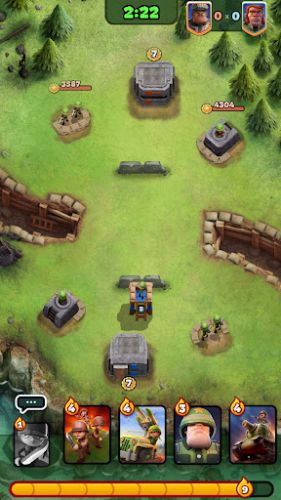 War Heroes Strategy Card Game tấn công đồn địch