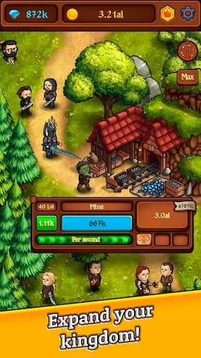 Kingdom: Idle Gold Tycoon mod hack tiền